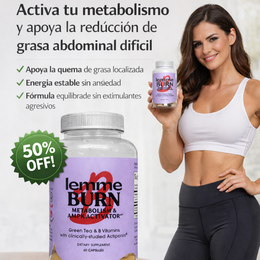 Activa tu metabolismo y apoya la reducción de grasa abdominal difícil