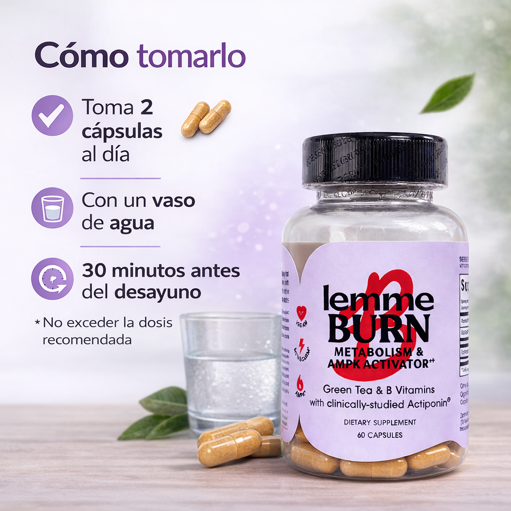 lemme burn-Activa tu metabolismo y apoya la reducción de grasa abdominal difícil