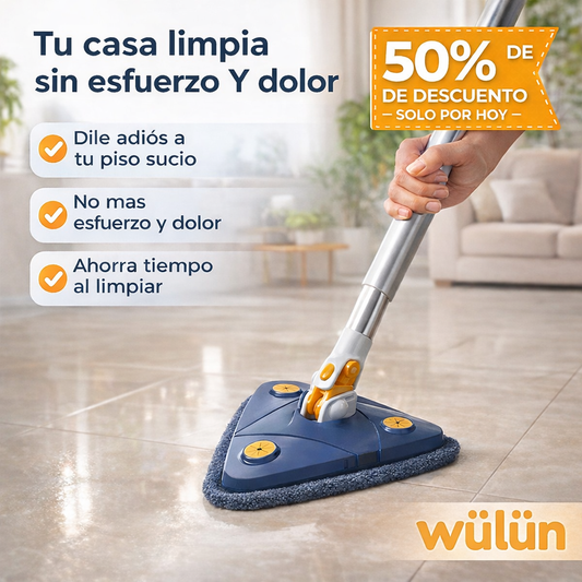 Mopa Triangular Limpieza 360º Exprimidor